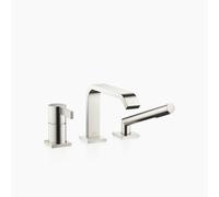 Dornbracht IMO Mitigeur monocommandé pour baignoire à trois trous pour montage sur bord de baignoire ou sur bord de carrelage, saillie 224 mm, 27412670-06, Couleur: Platine Mat