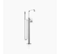 Dornbracht IMO Mitigeur monocommandé pour bain, avec tube de trop-plein pour montage indépendant, avec garniture de douche flexible, 25863671-93, Couleur: Chrome Mat