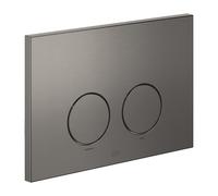 Plaques de déclenchement Dornbracht pour réservoirs de chasse encastrés, rondes, 12665979-99, Couleur: foncé Platine mat