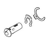 Dornbracht Jeu de douilles de support/sécurité 9024043050090 brut
