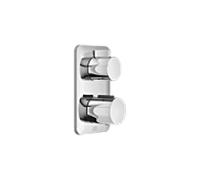 Dornbracht Kit de finition Lissè 36425845-00 pour thermostat encastré, avec réglage de volume unidirectionnel, chromé