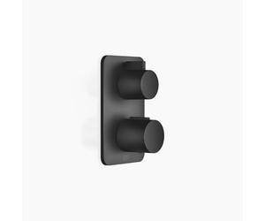 Dornbracht Lissߩ UP thermostat avec contrß?le de dߩbit unidirectionnel, 36425845, Coloris: Noir Mat