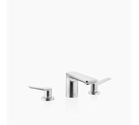 Dornbracht LISSÉ Mélangeur de lavabo à trois trous avec garniture d'écoulement, 20713845-93, Couleur: Chrome brossé