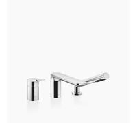 Dornbracht LISSÉ Mitigeur monocommandé pour baignoire à trois trous pour montage sur bord de baignoire ou de carrelage, 27412845-00, Couleur: chrome