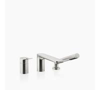 Dornbracht LISSÉ Mitigeur monocommandé pour baignoire à trois trous pour montage sur bord de baignoire ou de carrelage, 27412845-06, Couleur: Platine Mat