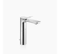 Dornbracht LISSÉ Mitigeur monocommandé pour lavabo avec pied surélevé, avec garniture d'écoulement, saillie 130mm, 33506845-00, Couleur: chrome