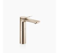 Dornbracht LISSÉ Mitigeur monocommandé pour lavabo avec pied surélevé, sans vidage, saillie 130mm, 33526845-27, Couleur: Light Gold brossé