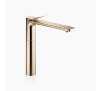 Dornbracht LISSÉ Mitigeur monocommandé pour lavabo avec pied surélevé, sans vidage, saillie 215mm, 33537845-27, Couleur: Light Gold brossé
