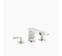 Dornbracht LULU Mélangeur de lavabo à trois trous avec rosaces individuelles, avec garniture d'écoulement, saillie 155mm, 20713710-06, Couleur: Platine Mat