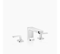 Dornbracht LULU Mélangeur lavabo 3 trous avec rosaces individuelles, avec garniture de vidage, saillie 155 mm, 20713710-00, Couleur: chrome