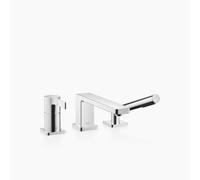 Dornbracht LULU Mitigeur monocommandé pour baignoire à trois trous pour montage sur bord de baignoire ou de carrelage, 27412710-00, Couleur: chrome