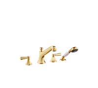 Dornbracht Madison Flair mélangeur de bain à quatre trous 27502370-28 pour montage sur rebord de baignoire / rebord de carrelage, laiton brossé
