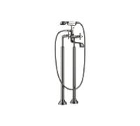 Dornbracht Madison mitigeur bain-douche 2 trous 25943360-99, installation sur pied, avec set de douche, platine foncé mat