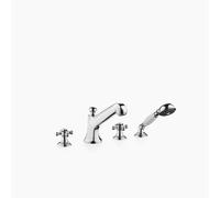 Dornbracht MADISON Mitigeur de bain à 4 trous pour montage sur bord de baignoire, saillie 225mm, 27502360-00, Couleur: chrome
