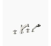 Dornbracht MADISON Mitigeur de bain à 4 trous pour montage sur bord de baignoire, saillie 225mm, 27502360-08, Couleur: platine