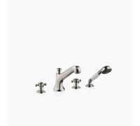 Dornbracht MADISON Mitigeur de bain à 4 trous pour montage sur bord de baignoire, saillie 225mm, 27502360-06, Couleur: Platine Mat