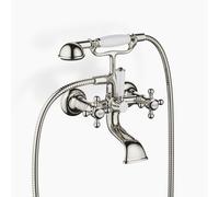 Dornbracht MADISON Mitigeur de bain pour montage mural, avec douchette à main, saillie 160mm, 25023360-08, Couleur: platine