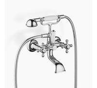 Dornbracht MADISON Mitigeur de bain pour montage mural, avec douchette à main, saillie 160mm, 25023360-00, Couleur: chrome