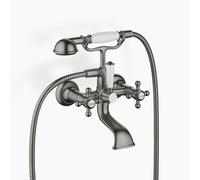Dornbracht MADISON Mitigeur de bain pour montage mural, avec douchette à main, saillie 160mm, 25023360-99, Couleur: foncé Platine mat