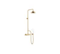 Dornbracht Madison set de douche 34459360-28 avec thermostatique de douche, saillie de douche sur pied 420 mm, laiton brossé