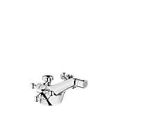 Dornbracht Mélangeur monotrou pour bidet MADISON – saillie 125 mm, garniture d'écoulement, chrome