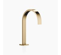 Dornbracht MEM Bec déverseur pour lavabos avec garniture d'écoulement, saillie 200mm, 13715782-39, Couleur: Dark Brass brossé
