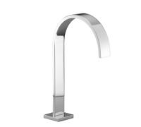 Dornbracht MEM Bec déverseur pour lavabos avec garniture d'écoulement, saillie 200mm, 13715782-42, Couleur: Bronze brossé