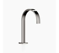 Dornbracht MEM Bec déverseur pour lavabos sans garniture d'écoulement, saillie 200mm, 13716782-19, Couleur: Chrome foncé