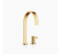 Dornbracht MEM Cuisine robinetterie à deux trous avec rosaces individuelles, saillie 241mm, 32815682-28, Couleur: Laiton brossé