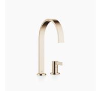 Dornbracht MEM Mélangeur de cuisine à deux trous, avec rosaces individuelles, saillie 241mm, 32815682-46, Couleur: Champagne brossé