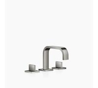 Dornbracht MEM Mélangeur de lavabo à trois trous avec garniture d'écoulement, saillie 165mm, 20705782-19, Couleur: Chrome foncé