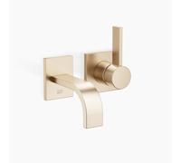 Dornbracht MEM Mitigeur monocommandé mural pour lavabos sans vidage, saillie 125mm, 36867782-46, Couleur: Champagne brossé