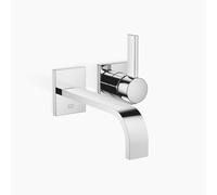 Dornbracht MEM Mitigeur monocommandé mural pour lavabos sans vidage, saillie 207mm, 36861782-00, Couleur: chrome