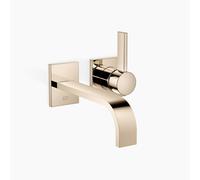 Dornbracht MEM Mitigeur monocommandé mural pour lavabos sans vidage, saillie 207mm, 36861782-47, Couleur: Champagne