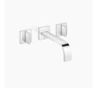 Dornbracht MEM Mitigeur mural pour lavabo sans vidage, saillie 200mm, kit de montage final, 36712782-00, Couleur: chrome