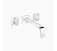 Dornbracht MEM Mitigeur mural pour lavabo sans vidage, saillie 240mm, kit de montage final, 36717782-00, Couleur: chrome