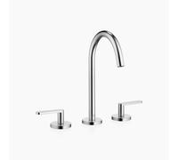Dornbracht META Mélangeur de lavabo à trois trous avec garniture d'écoulement, saillie 168mm, 20713661-93, Couleur: Chrome brossé