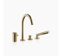 Dornbracht META Mitigeur de bain à 4 trous pour montage sur bord de baignoire ou sur bord de carrelage, saillie 221mm, 27632661-39, Couleur: Dark Brass brossé