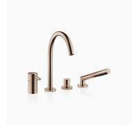 Dornbracht META Mitigeur de bain à 4 trous pour montage sur bord de baignoire ou sur bord de carrelage, saillie 221mm, 27632661-42, Couleur: Bronze brossé