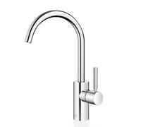 Dornbracht META Mitigeur monocommandé pour lavabos sans vidage, saillie 167mm, bec orientable 360, 33505661-00, Couleur: chrome