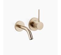 Dornbracht META Mitigeur monocommandé mural pour lavabos sans vidage, saillie 125mm, 36867662-27, Couleur: Light Gold brossé