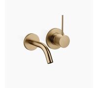 Dornbracht META Mitigeur monocommandé mural pour lavabos sans vidage, saillie 125mm, 36867662-39, Couleur: Dark Brass brossé