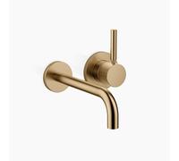 Dornbracht META Mitigeur monocommandé mural pour lavabos sans vidage, saillie 190mm, 36862660-39, Couleur: Dark Brass brossé