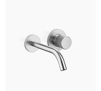 Dornbracht META Mitigeur monocommandé mural pour lavabos sans vidage, saillie 190mm, bec fixe, 36860664-93, Couleur: Chrome brossé