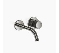 Dornbracht META Mitigeur monocommandé mural pour lavabos sans vidage, saillie 190mm, bec fixe, 36860664-19, Couleur: Chrome foncé