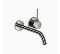 Dornbracht META Mitigeur monocommandé mural pour lavabos sans vidage, saillie 250mm, 36861662-19, Couleur: Chrome foncé