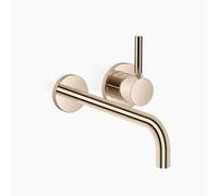 Dornbracht META Mitigeur monocommandé mural pour lavabos sans vidage, saillie 250mm, bec fixe, 36863660-26, Couleur: Or clair