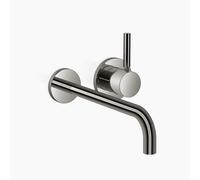 Dornbracht META Mitigeur monocommandé mural pour lavabos sans vidage, saillie 250mm, bec fixe, 36863660-19, Couleur: Chrome foncé
