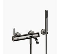 Dornbracht META Mitigeur monocommandé pour bain, pour montage mural, avec flexible de douche, saillie 202mm, 33233660-19, Couleur: Chrome foncé
