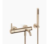Dornbracht META Mitigeur monocommandé pour bain, pour montage mural, avec flexible de douche, saillie 202mm, 33233660-27, Couleur: Light Gold brossé